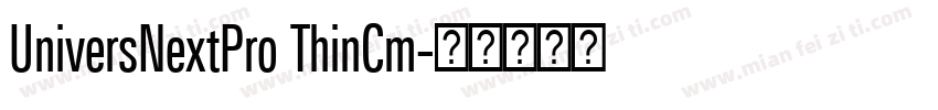 UniversNextPro ThinCm字体转换